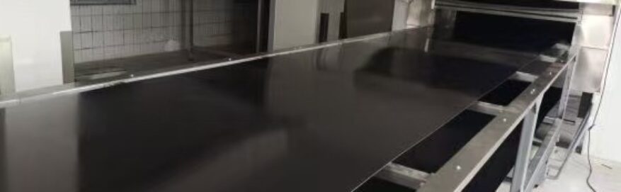 Carbon steel belt after installation